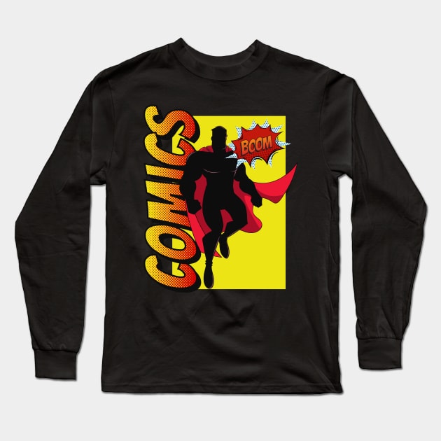 Comics Long Sleeve T-Shirt by Sashmika Prabhashwara